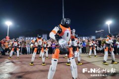 充满科技感取抚玩性的具身智能机械人演表态五